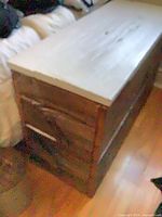Perspective view of entire blanket chest