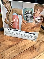 Front or inner sleeve showing Pete Townshend with Odorono can and Roger Daltrey in baked beans