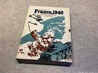 Front lid of Avalon Hill France 1940 board game box