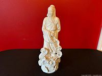 Full view of porcelain Lu Xing figure