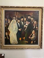 Full view of framed painting on wall