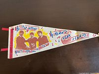 Full view of Beatles felt pennant