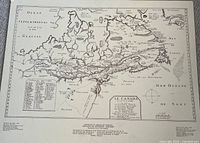 Full view of mounted map showing entire print