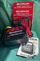 Jump starter with clamps, manual and box