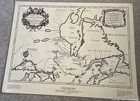 Full view of unframed map showing entire cartographic image and margins