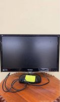 Front view of ViewSonic monitor on stand