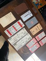 Top-down view of entire lot laid out on table