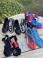 Overview of all footwear, skates and shin guards