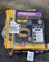 Box top showing Firman branding, cord specifications and model