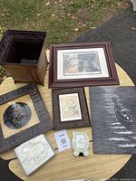 Top view of all items on table