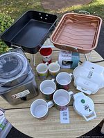 overview showing all items together on table