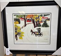 Framed print full view with frame protectors