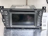 front view showing LCD screen, buttons, DVD logo