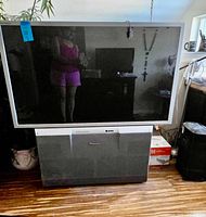 Front view of Panasonic CinemaVision rear projection TV