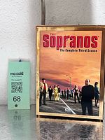 Front view of The Sopranos Complete Third Season DVD box with slipcase.