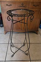 Full view of accent table front