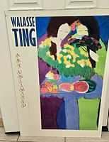 Full view of poster showing image, text and mounting