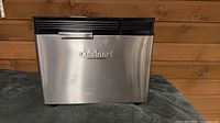 Front view of stainless steel Cuisinart convection bread maker
