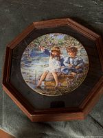 Front view of framed plate