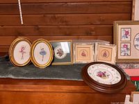 Group shot of all six framed pieces