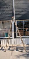 Full view of the 8 ft aluminum step ladder