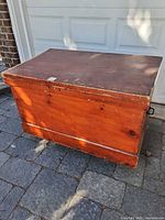 Full view of blanket box closed