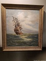 Full view of framed painting