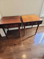 Both nightstands side by side showing tops and legs