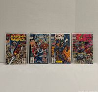 Four bagged and boarded Marvel Force Works comic books issues 2-5 displayed front covers