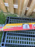Full view of boxed ShelterLogic ClearView EZ-Glide kit