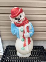 Full view of Empire Frosty the Snowman blow-mold figure
