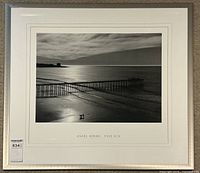 Full view of framed Ansel Adams print showing image, mat, and frame