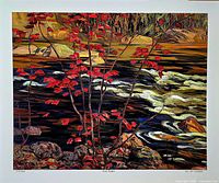 Full view of lithograph with border and numbering