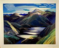 Full view of lithograph showing image and margins