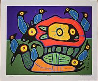 Full view of lithograph showing complete artwork and margins