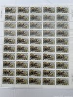 Full view of the complete Canada 17¢ stamp sheet, 30 stamps visible