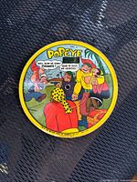 Popeye picture disc showing cartoon scene