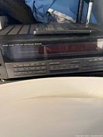 Front view of JVC RX-828 stereo receiver showing model designation and controls