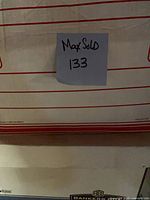 Labelled box with lot number