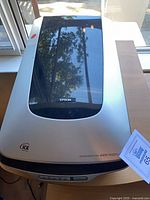 Top view of Epson Perfection 4490 scanner closed