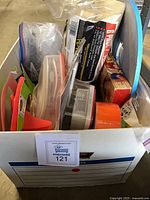 Overall view of bankers box and contents