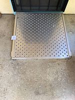 Full view of ramp placed at doorway