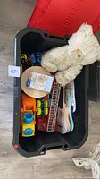 Overview of tote and visible toys