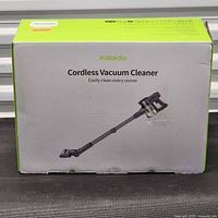 Front of retail box showing Kalado Cordless Vacuum Cleaner branding