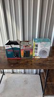 All three boxed heaters displayed on table