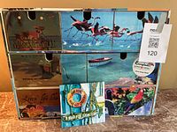 Front view of Margaritaville 7-drawer organizer with CD in front