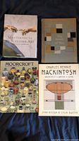 Four art books: Masterpieces of Western Art, The Family of Man, Moorcroft, Charles Rennie Mackintosh
