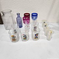 Group shot of all glassware items