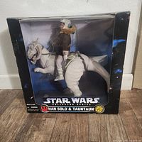 Front view of sealed Star Wars Collector Series Han Solo & Tauntaun box