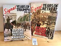 Front covers of both Signal hardcover books